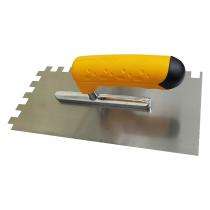Fairmate 130 mm Hand Trowel Soft Grip Handle Notch Rubber_0