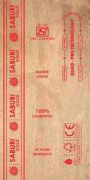SABURI 12 mm Marine Grade Plywood 2440 x 1220 mm IS 710_0