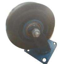 100 mm Rubber And Mild Steel Swivel Caster Wheel 400 kg_0