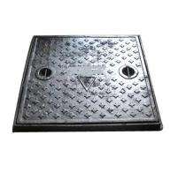 Ravi Traders Inspection Chamber Manhole Cover Cast Iron Anti Skid 450 x 450 mm_0
