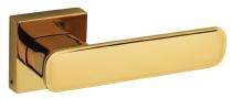 JAINSON Zinc, White Metal Rectangular Door Handles Golden Loaf_0