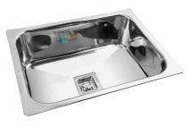 APL APOLLO Stainless Steel Kitchen Sink Single Bowl Edge Series 24 x 18 x 9 inch_0