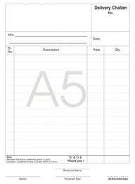 Delivery Challan Book A5 100 Pages White_0