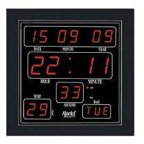 Digital Plastic Square Wall Clocks_0