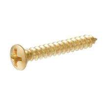 Round M2 20 mm Self Tapping Screws Brass_0