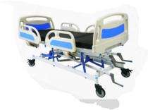 UNITECH STEEL US-IB-04 Manual Operated ICU Bed Metal 80 x 36 x 24 inch_0