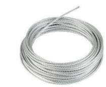 EUREKA ROPES SS 304 6 mm Stainless Steel Wire Rope 6 x 19 m Steel_0