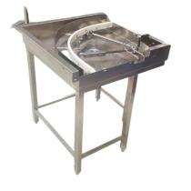 Stainless Steel Polished Rack Conveyor Table 90 deg_0