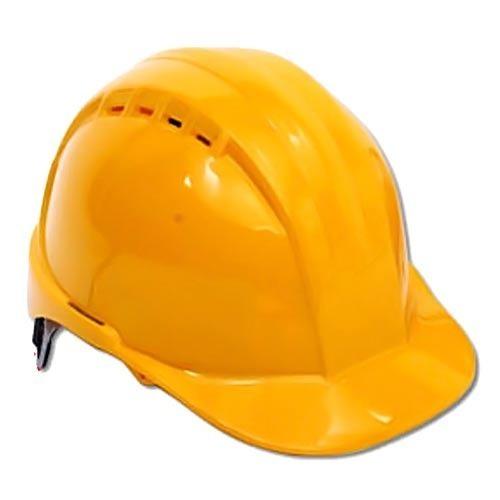 HDPE Yellow Air Ventilated Safety Helmets_0