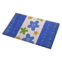 Printed Rectangular Coir Anti Slip Doormat 24 x 14 inch White and Blue_0