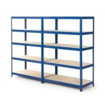 Mild Steel Angle Frame 4 Layers Industrial Racks 12 ft_0
