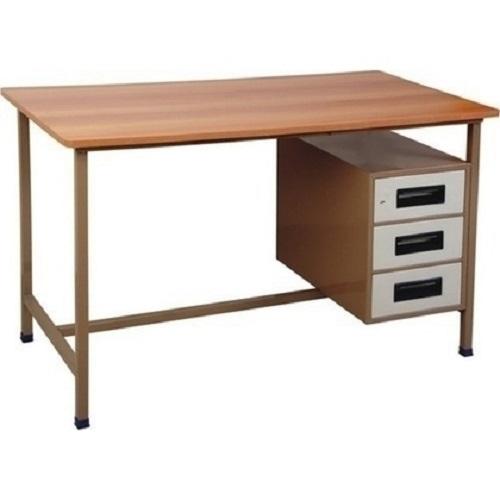 Sharon Corporate Office Tables Brown, Off White Steel, Wood_0