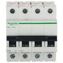 Schneider Electric A9N4P03C Four Pole 3 A C MCB_0