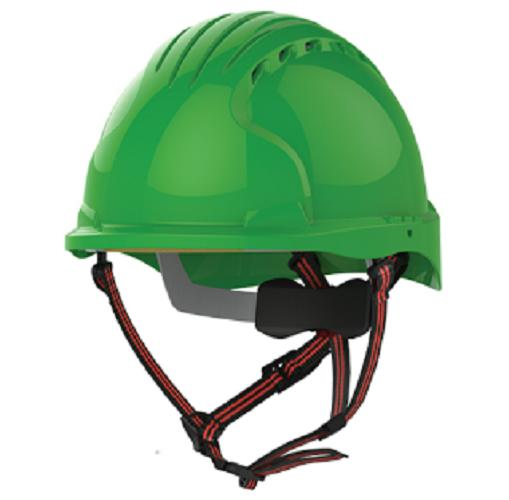 Plastic Green Air Ventilated Safety Helmets_0