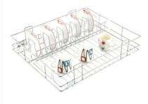 Stainless Steel Square Basket Kitchen Storage Organiser_0
