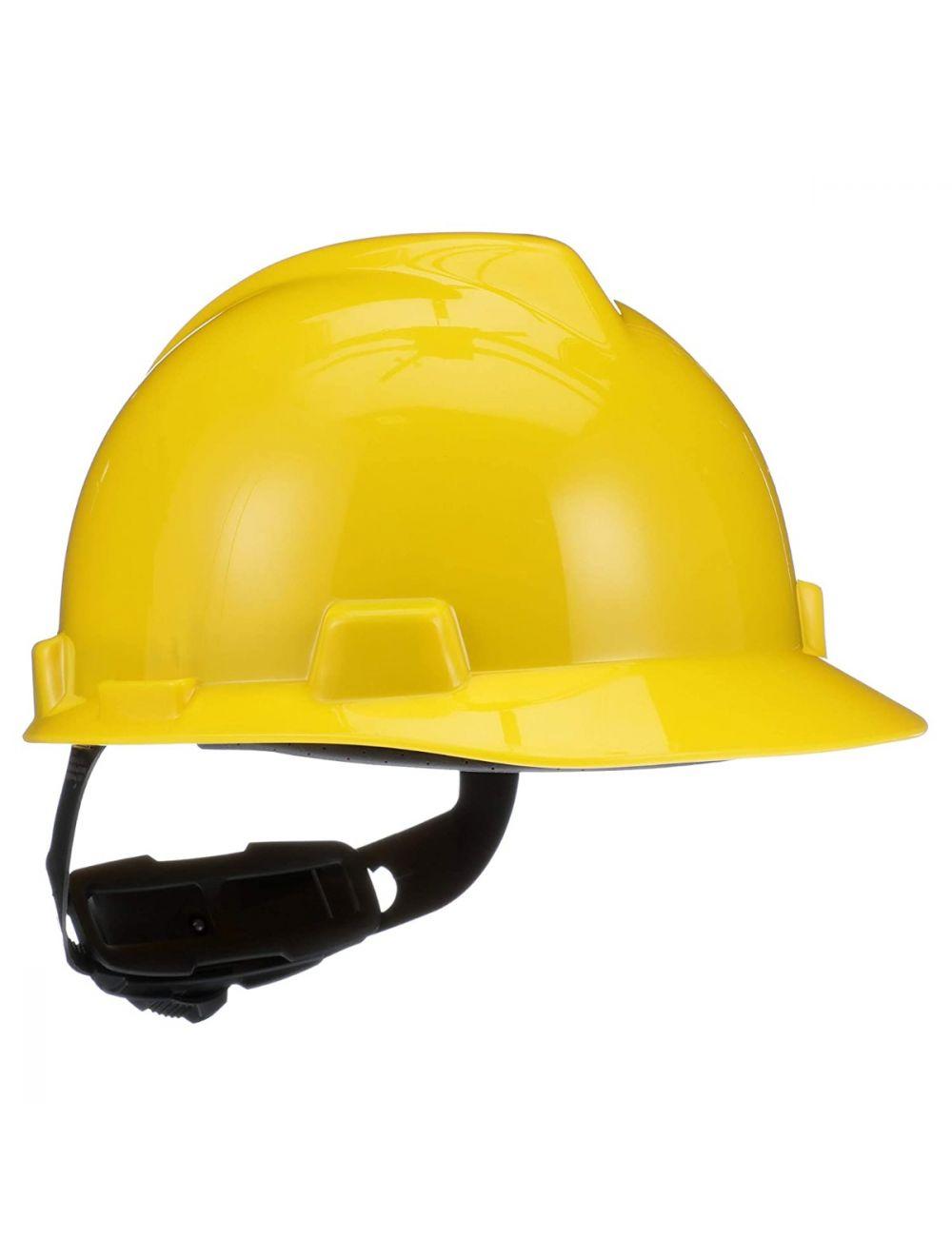 HDPE Yellow Fusion Safety Helmets_0