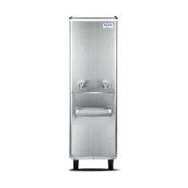 120 L Water Cooler 2 Faucets Silver_0