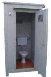 SK industries FRP 8 ft Portable Toilet Cabin White_0