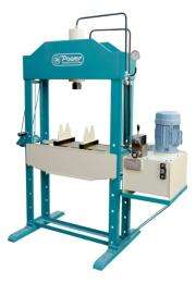 POWER 40 ton Power Operated 200 mm H Frame Hydraulic Press 950 x 375 mm_0