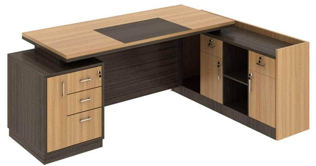 Reception Office Tables Brown Wooden_0