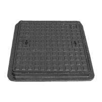 NELLP Recessed Manhole Cover Grey Iron EN 124 Black Bitumen Painted 300 x 300 mm_0