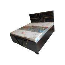 Sheesham Wood Platform Queen Size Bed 72 x 70.2 x 20 inch Black_0