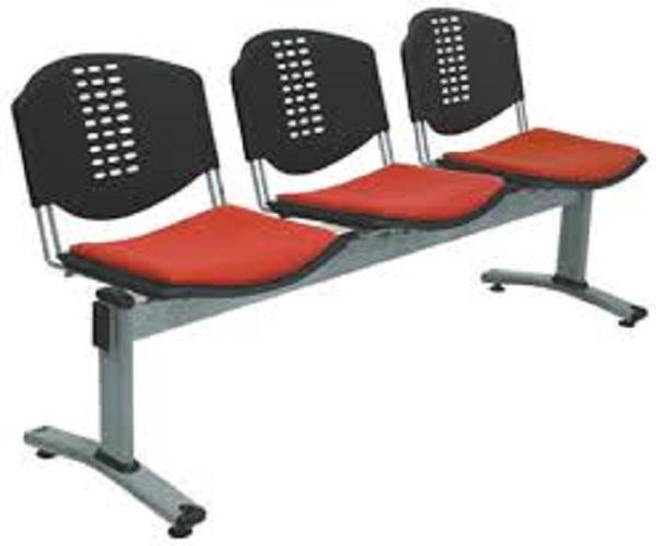 Sharon Waiting Chairs Iron with Cushion and Plastic_0