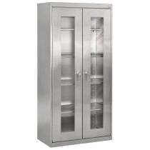 Mild Steel & Glass Laboratory Cabinet Double Door_0