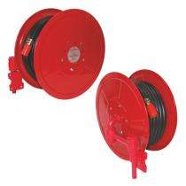 LOKESH STEEL FHR01 PVC Braided Mild Steel Retractable Manual Fire Hose Reel_0