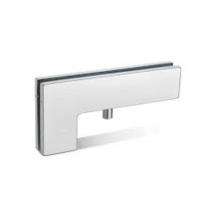 Gibson Glass Door Patch Fitting Big L Corner Patch SS_0