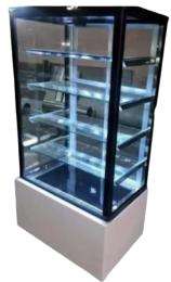 4 Shelves Food Display Counter Silver_0