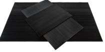 Floor Mats Wiper Recycled Rubber 70 x 46 cm Black_0