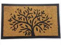 Floor Mats Brush Rubber 40 x 60 cm Brown_0