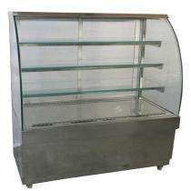 4 Shelves Food Display Counter Silver_0