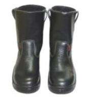 ALF805 Embossed Leather Steel Toe Safety Shoes Black_0