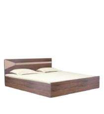 ValueWud Engineered Wood Box King Size Bed 31.5 x 74 x 80.1 inch Walnut_0