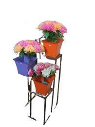 Metal Stand Planter Brown_0