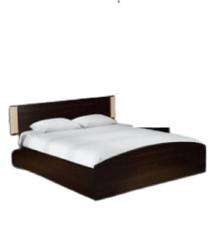 Mintwud Engineered Wood Modern King Size Bed 31.1 x 74.8 x 79.9 inch Wenge_0