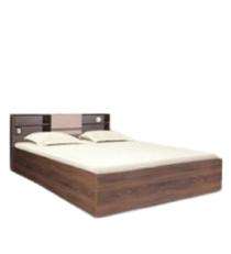 ValueWud Engineered Wood Modern King Size Bed 31.5 x 75.9 x 83.9 inch Walnut_0
