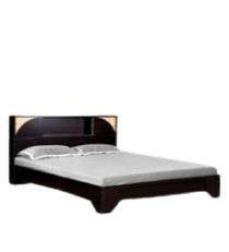 Mintwud Engineered Wood Modern King Size Bed 39.4 x 74.7 x 87.1 inch Wenge_0
