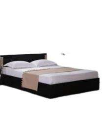 Mintwud Engineered Wood Modern Queen Size Bed 32 x 65 x 81 inch Wenge_0
