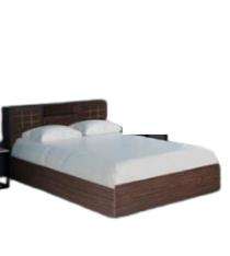 Mintwud Engineered Wood Modern King Size Bed 35.5 x 75 x 87 inch Walnut_0