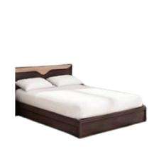 Mintwud Engineered Wood Modern King Size Bed 39.4 x 74.7 x 87.1 inch Wenge_0