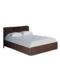 Mintwud Engineered Wood Modern King Size Bed 39 x 75 x 87 inch Walnut_0