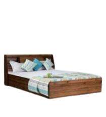 ValueWud Engineered Wood Canopy King Size Bed 34.4 x 73.2 x 87 inch Walnut_0