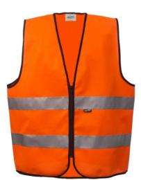 Polyester Safety Jackets L Without Sleeves Orange_0