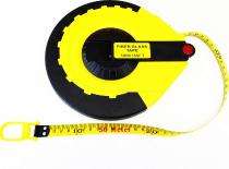 19 mm PVC Fiberglass Measuring Tapes 30 m Yellow_0