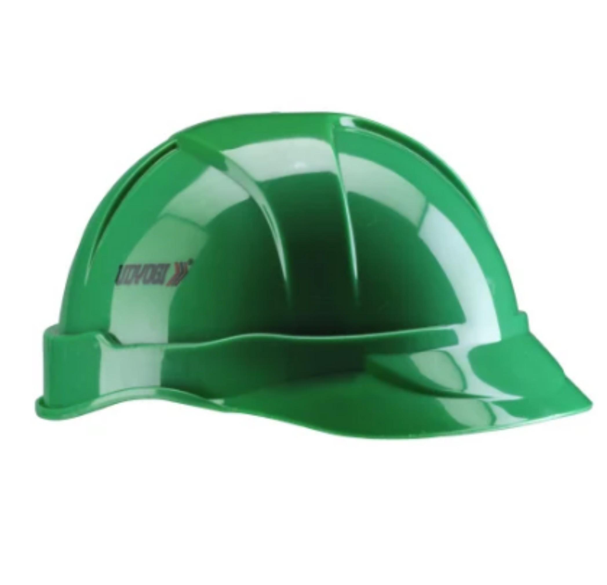 HDPE Green Air Ventilated Safety Helmets_0