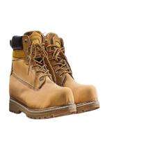 EAST RASAYAN Wild Real Leather Steel Toe Safety Shoes Brown_0