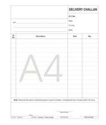 Delivery Challan Book A4 50 Pages White_0